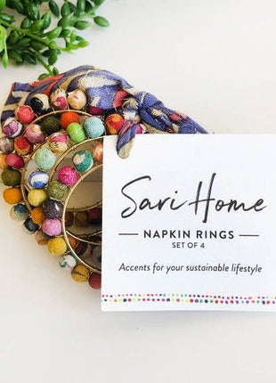Sari Home Napkin Rings | Fair Trade from World Finds