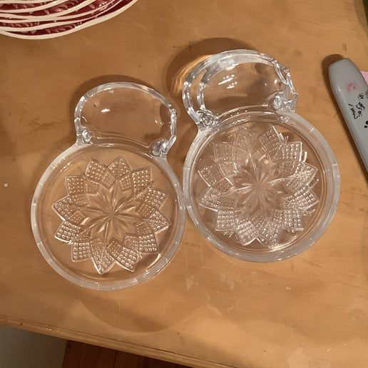 Vintage China ~ Glass coaster
