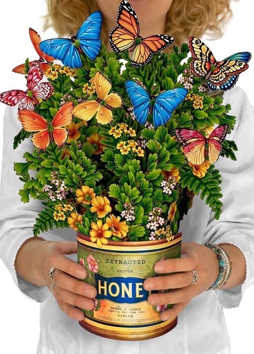Paper Flower Bouquet ~ Butterflies & Buttercups