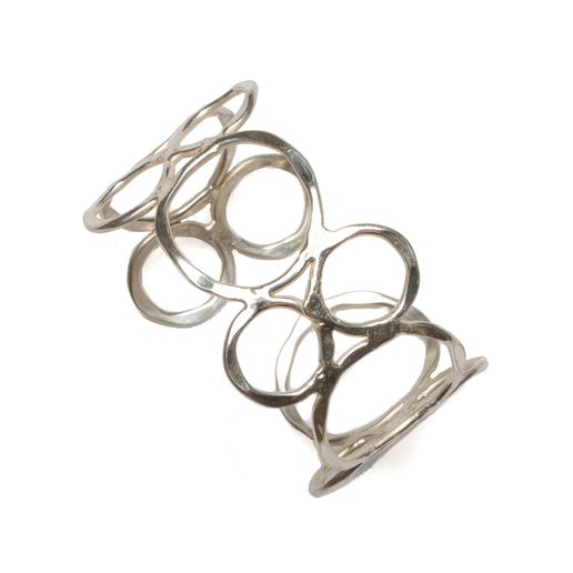 Bali ~ Circles Metal Cuff Silver