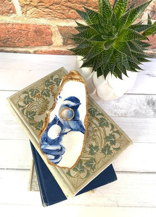 Decoupage Oyster Jewelry Dishes