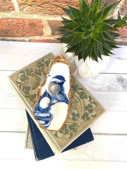 Decoupage Oyster Jewelry Dishes