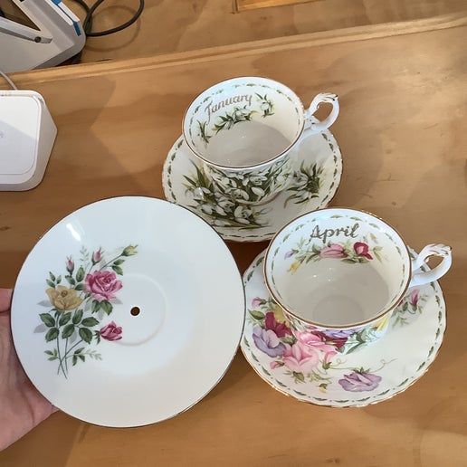 Vintage China ~ Flower of the month By Royal Albert