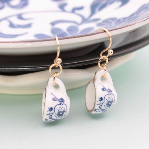 Mini Teacup Earrings