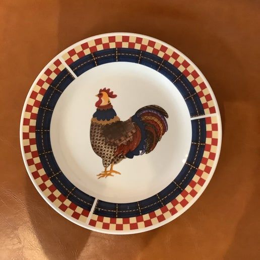 Vintage China ~ Calico Rooster By Oneida