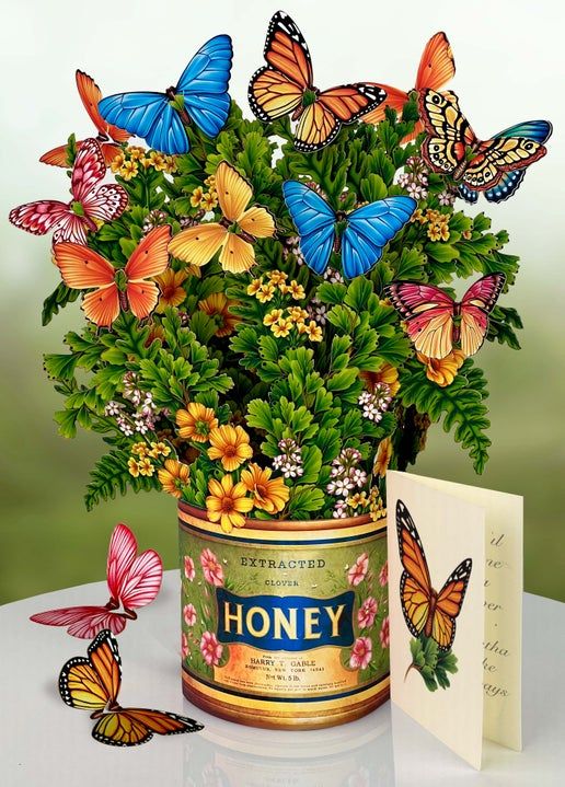 Paper Flower Bouquet ~ Butterflies & Buttercups