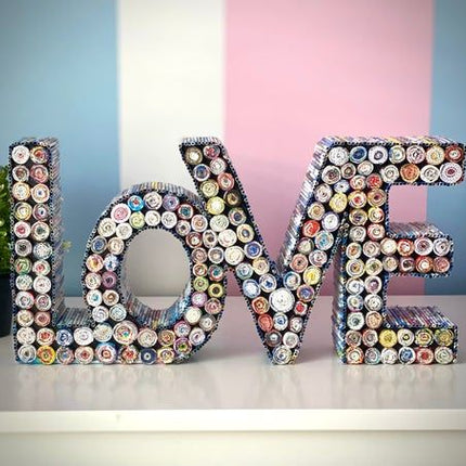 Love Signs - Upcycled Paper