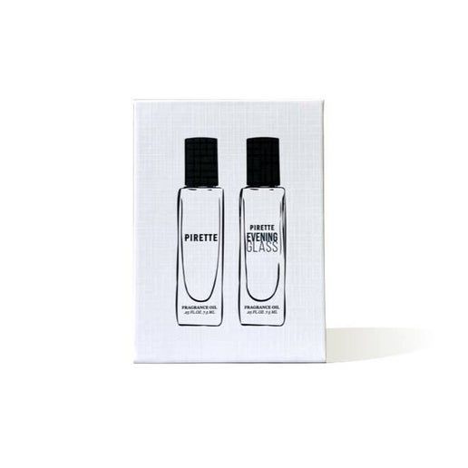 Mini Fragrance Oil Duo; PIRETTE and Evening Glass Scents