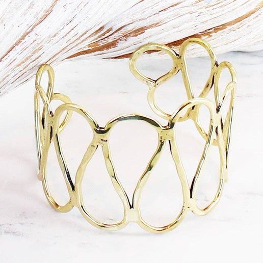 Bali ~ Gold Loop Metal Cuff