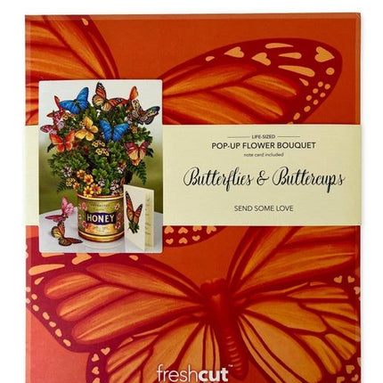 Paper Flower Bouquet ~ Butterflies & Buttercups