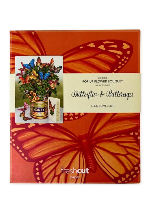 Paper Flower Bouquet ~ Butterflies & Buttercups