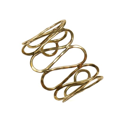 Bali ~ Gold Loop Metal Cuff