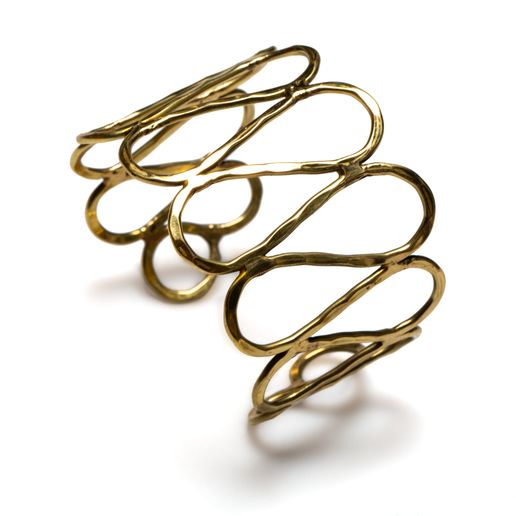 Bali ~ Gold Loop Metal Cuff