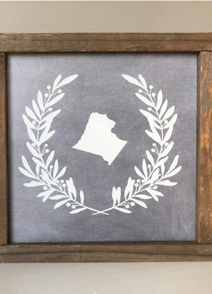 Loudoun County Laurel Reclaimed Wood Sign