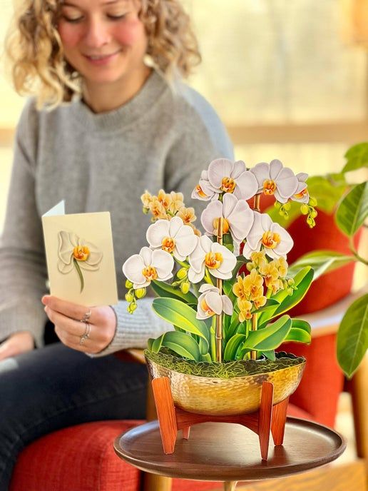 Paper Flower Bouquet ~ Serenity Orchid