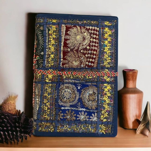 Hand-Stitched Rajasthani Patchwork Journal
