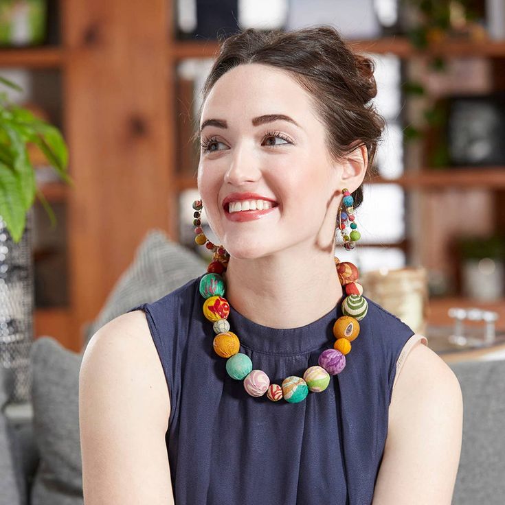 Kantha ~ Bauble Collar Necklace