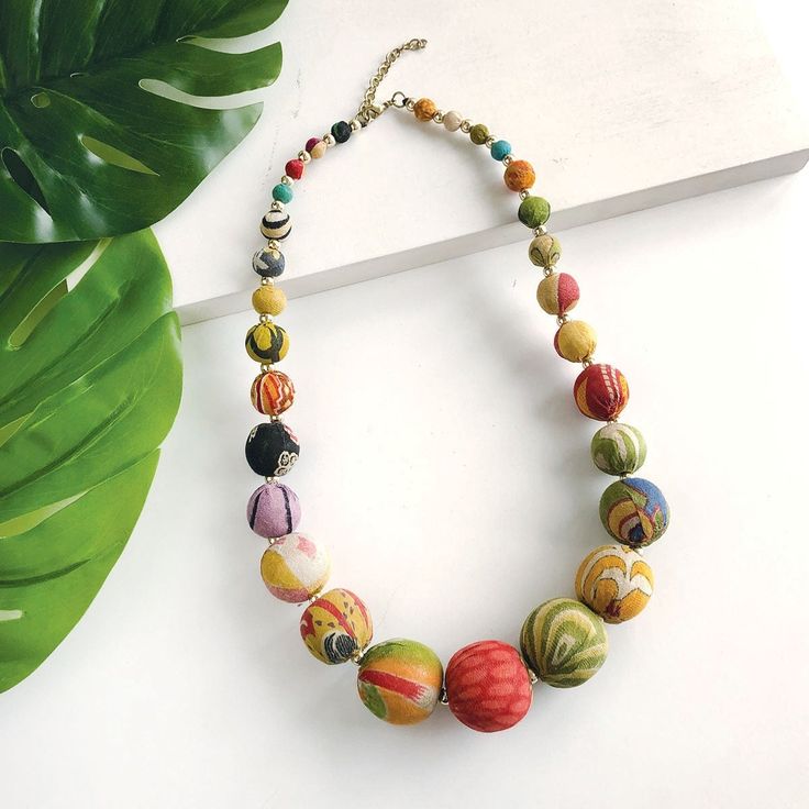 Kantha ~ Graduated Beads Necklace