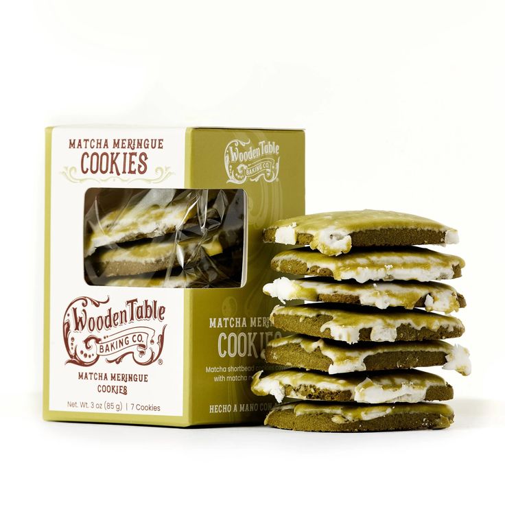 Matcha & Meringue Tea Cookies (No Gluten)