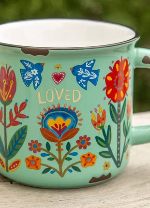 Mint Loved Camp Mug