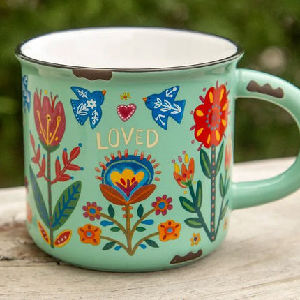 Mint Loved Camp Mug