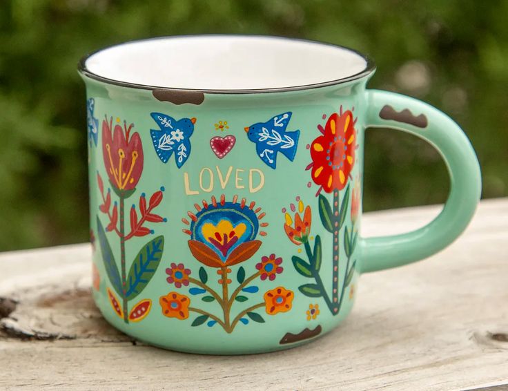 Mint Loved Camp Mug