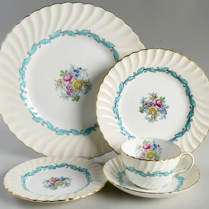 Vintage China ~ Admore Ivory and Turquoise By: Minton