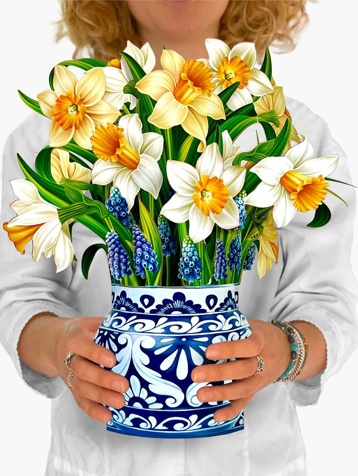 Paper Flower Bouquet ~ English Daffodils