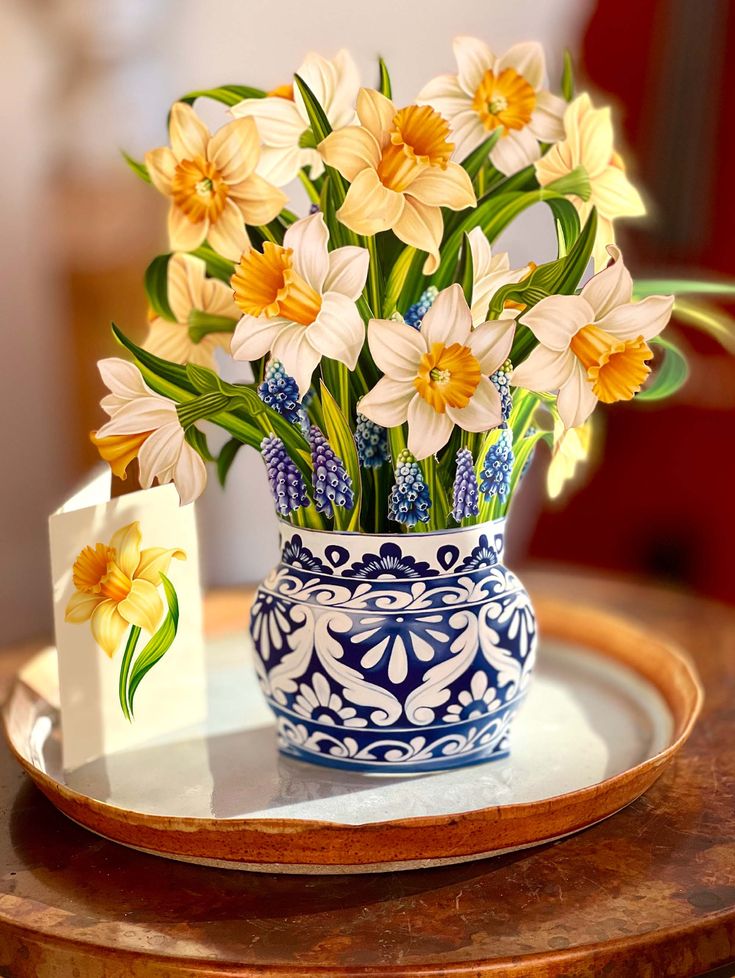 Paper Flower Bouquet ~ English Daffodils