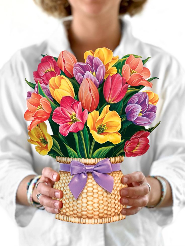 Paper Flower Bouquet ~ Festive Tulips
