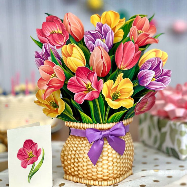 Paper Flower Bouquet ~ Festive Tulips