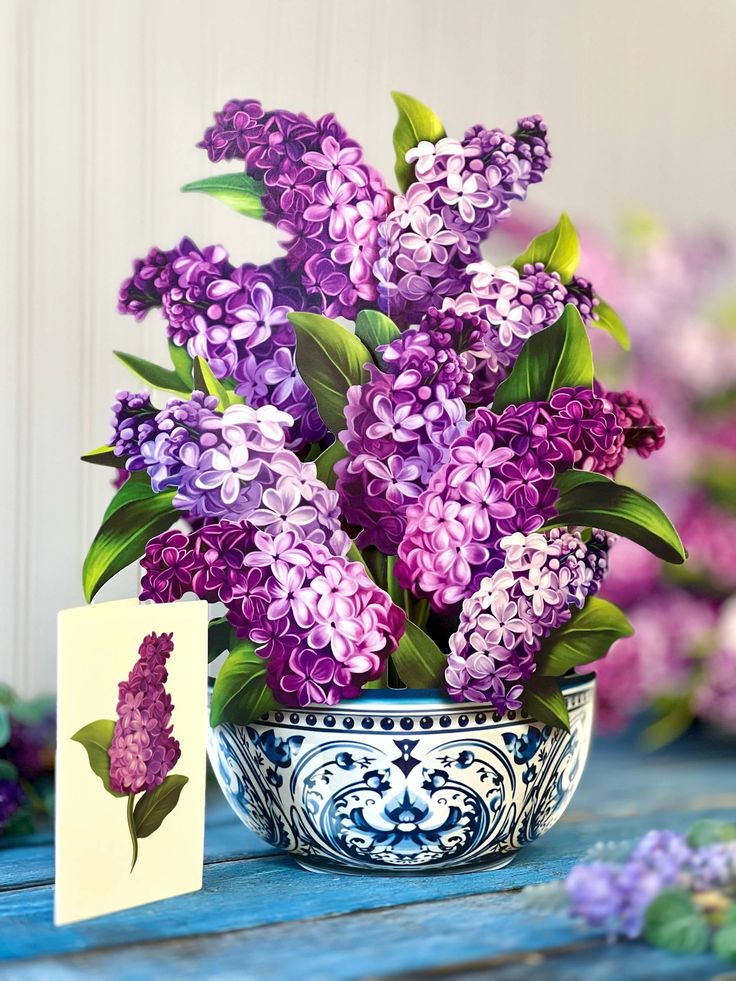 Paper Flower Bouquet ~ Garden Lilacs