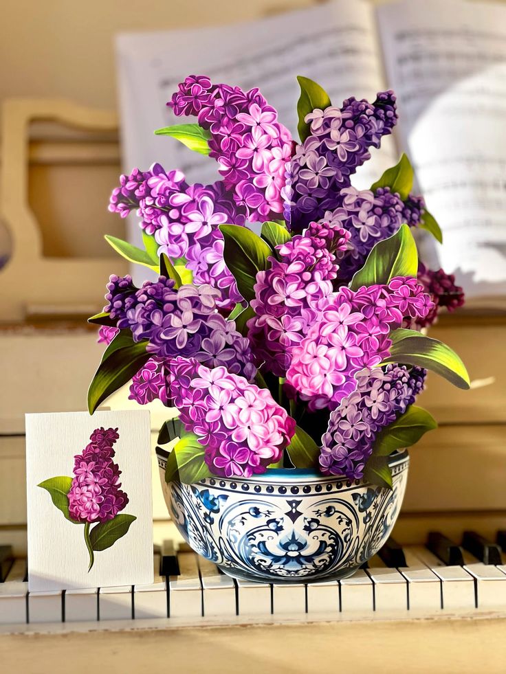 Paper Flower Bouquet ~ Garden Lilacs