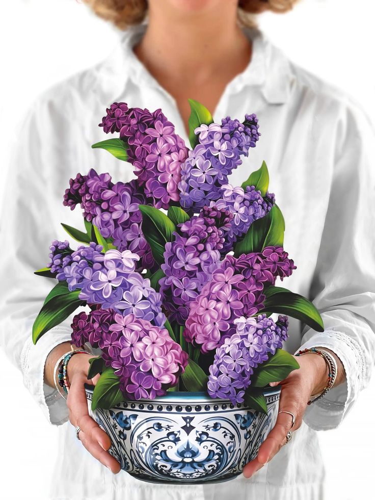Paper Flower Bouquet ~ Garden Lilacs