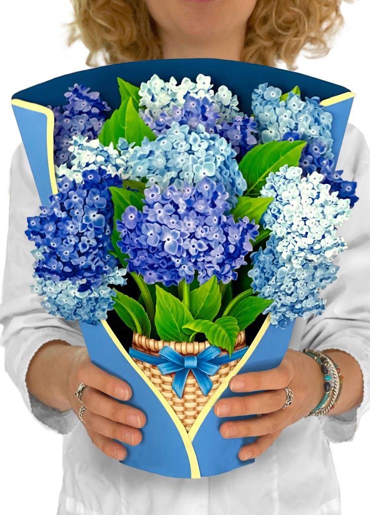 Paper Flower Bouquet ~ Nantucket Hydrangeas