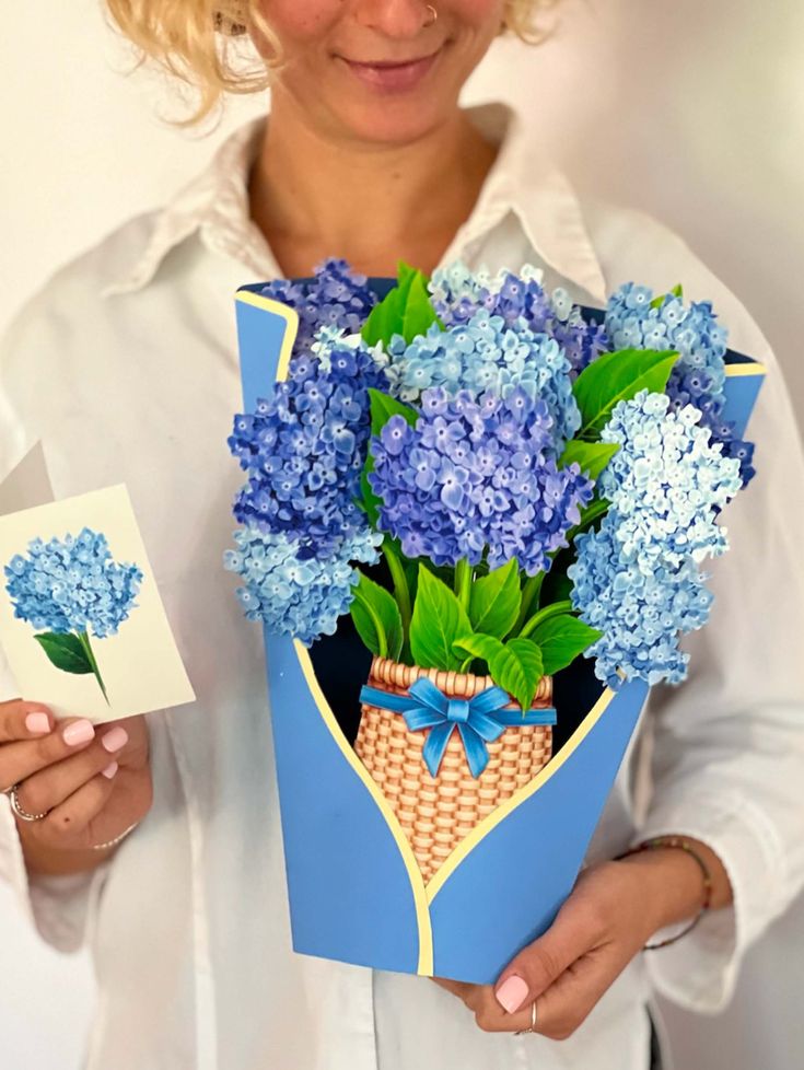 Paper Flower Bouquet ~ Nantucket Hydrangeas