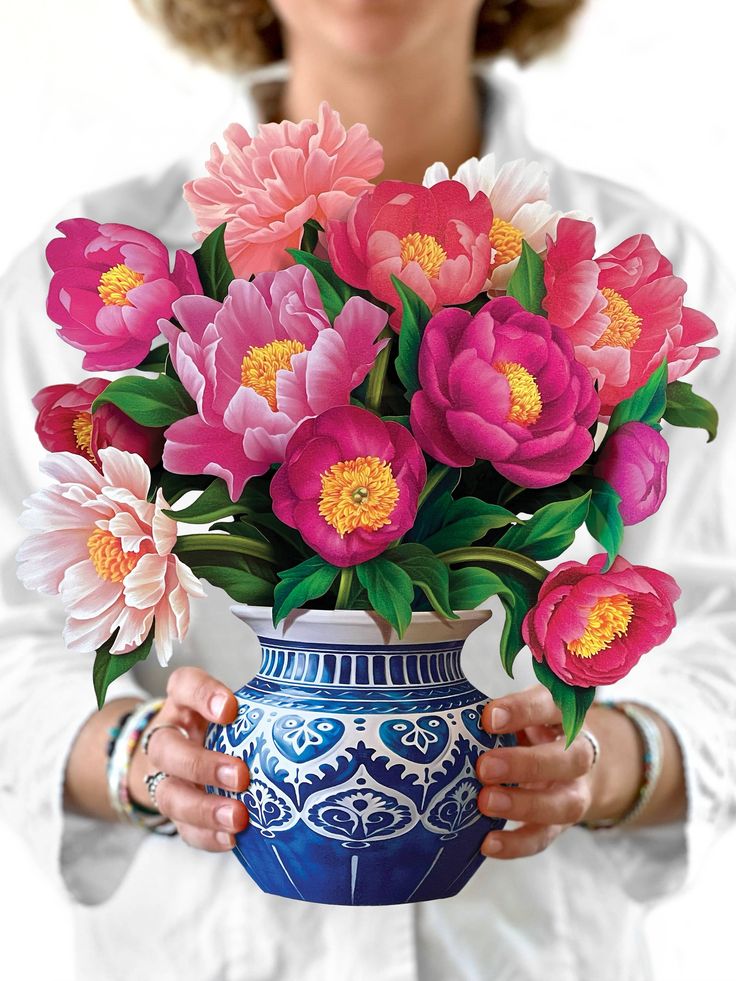 Paper Flower Bouquet ~ Peony Paradise