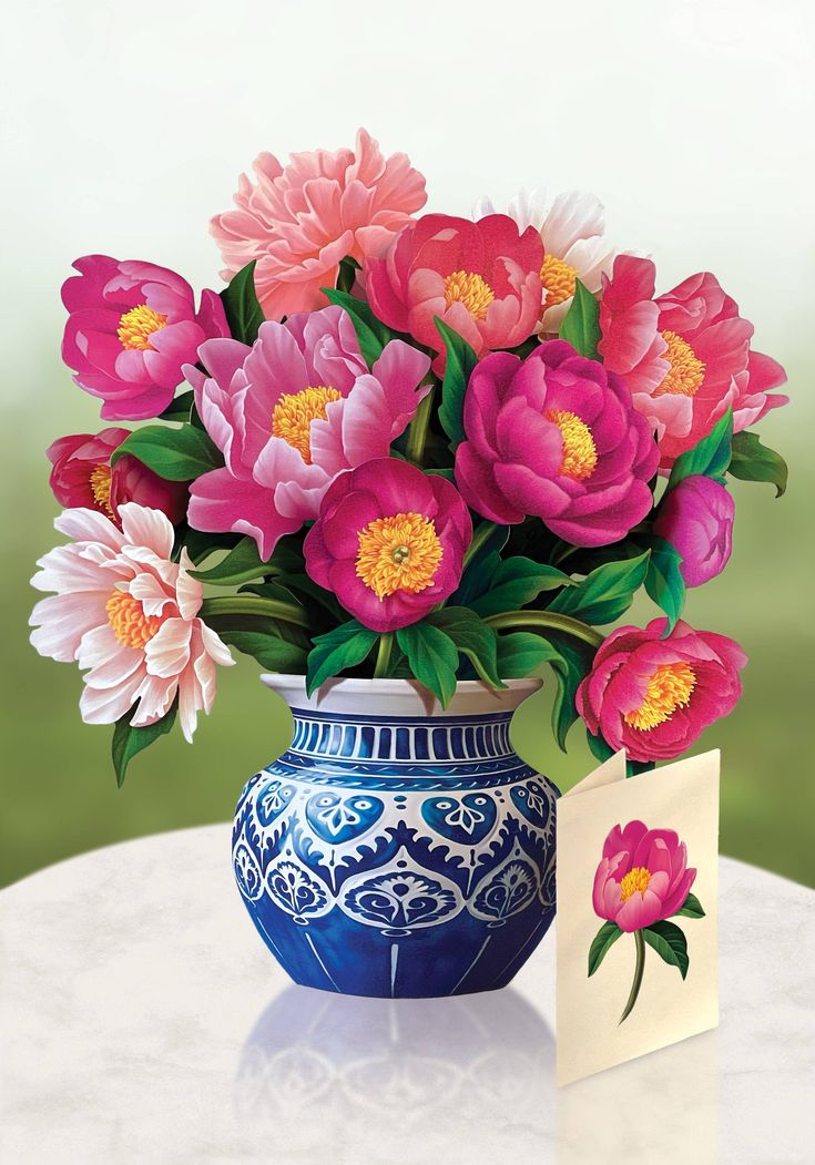 Paper Flower Bouquet ~ Peony Paradise