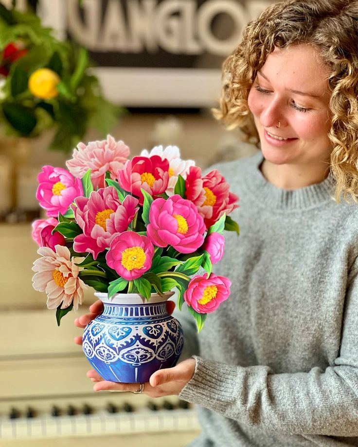 Paper Flower Bouquet ~ Peony Paradise