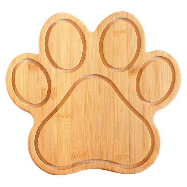 Bamboo Paw Print Cheeseboard