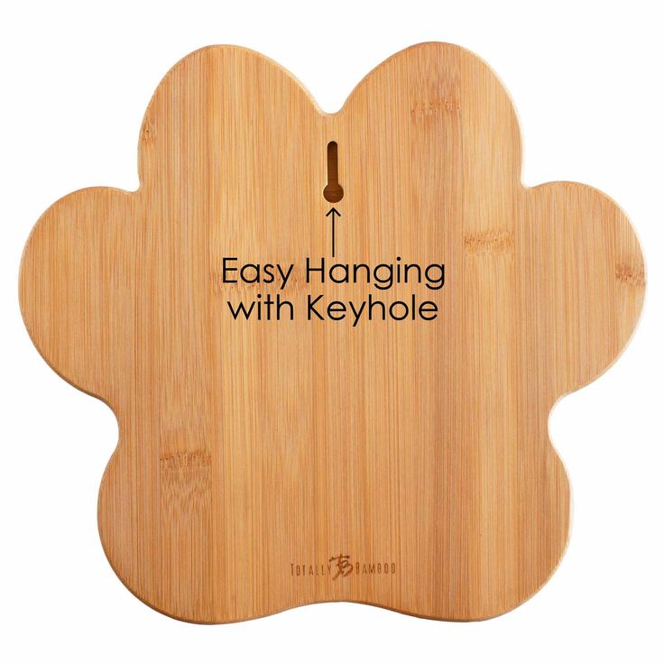 Bamboo Paw Print Cheeseboard