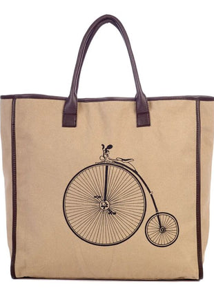 Penny Farthing Shopper Canvas Bag