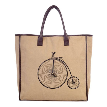 Penny Farthing Shopper Canvas Bag