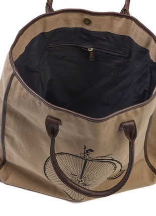 Penny Farthing Shopper Canvas Bag