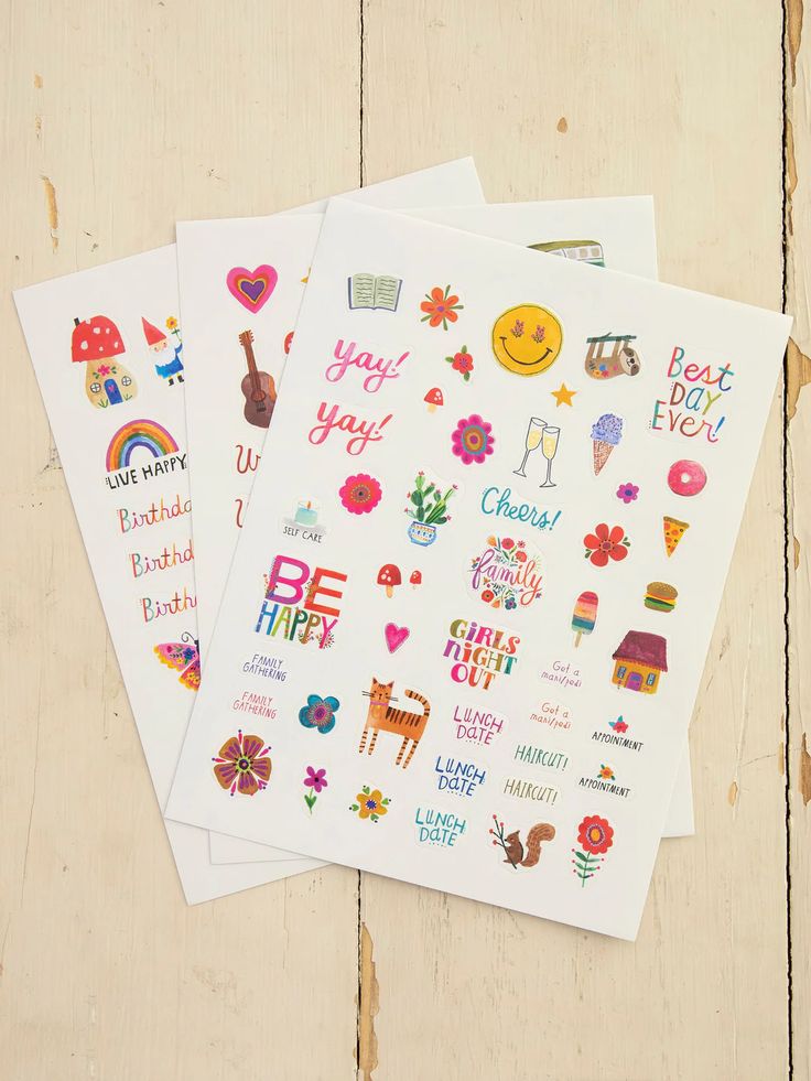 Planner Stickers ~ Set of 3