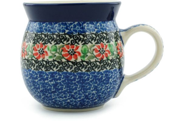 Polish Pottery ~ Bubble Mugs