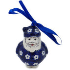 Blue Flower Santa Claus