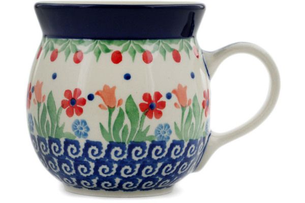 Polish Pottery ~ Bubble Mugs