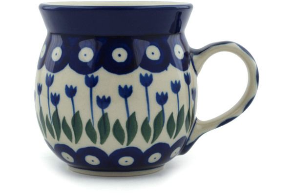 Polish Pottery ~ Bubble Mugs