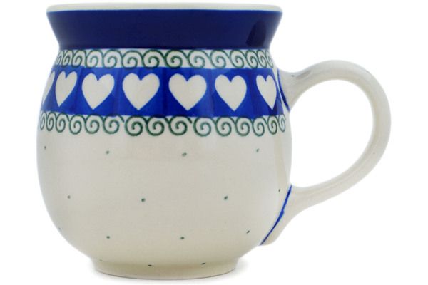 Polish Pottery ~ Bubble Mugs